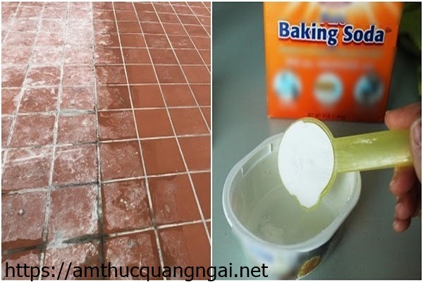 C&aacute;ch l&agrave;m sạch xi măng bằng baking soda